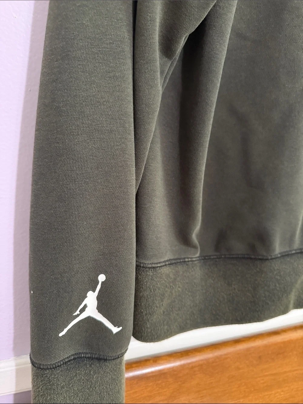 Jordan Zion Dri-FIT Performance Fleece Hoodie Olive Green Men’s Size Small